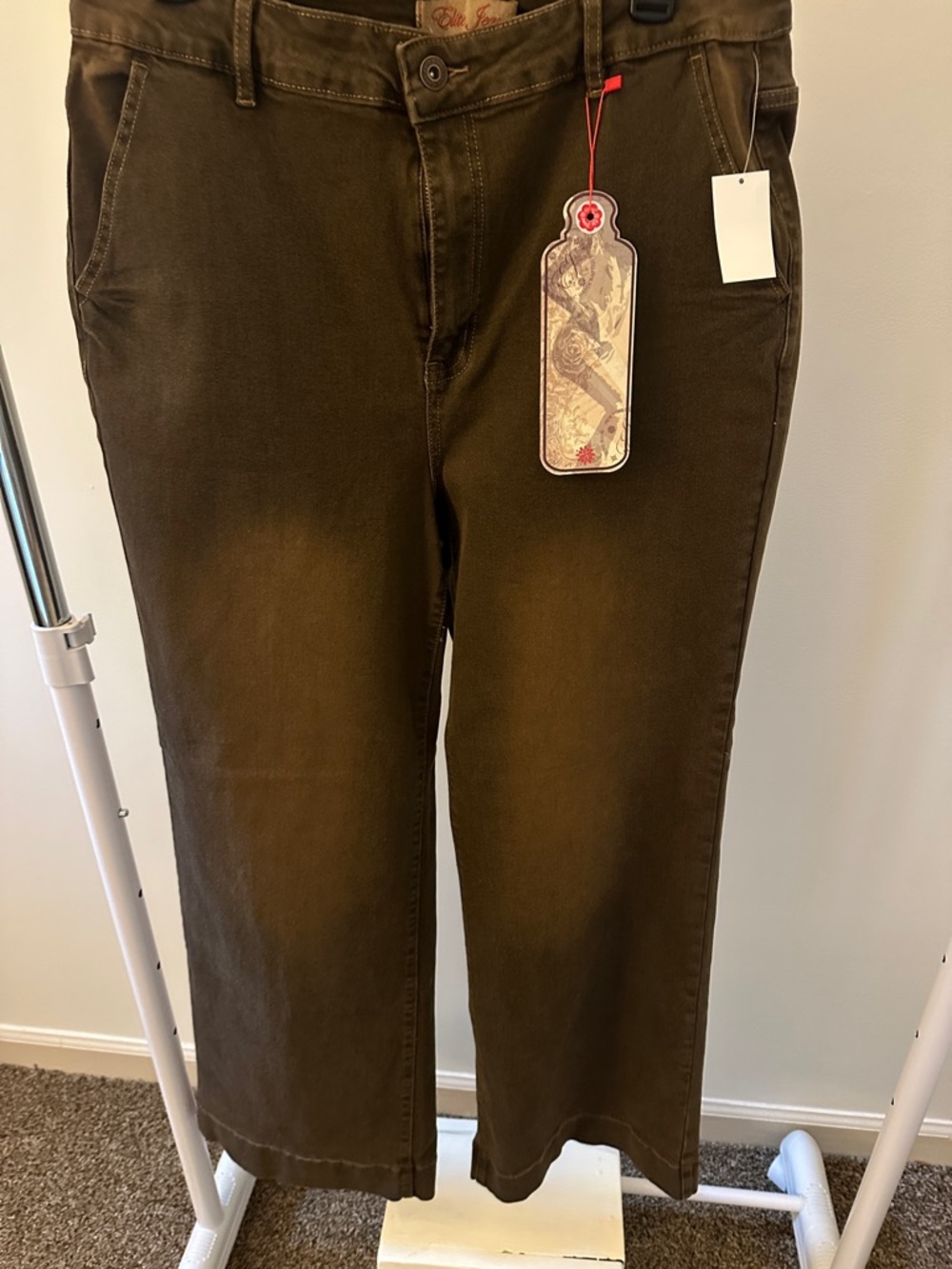 Boot-Cut Women's Pants in Brown Tall Lots o Stretch